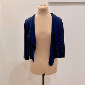 INC Navy Blue Sparkle Sweater/Shrug